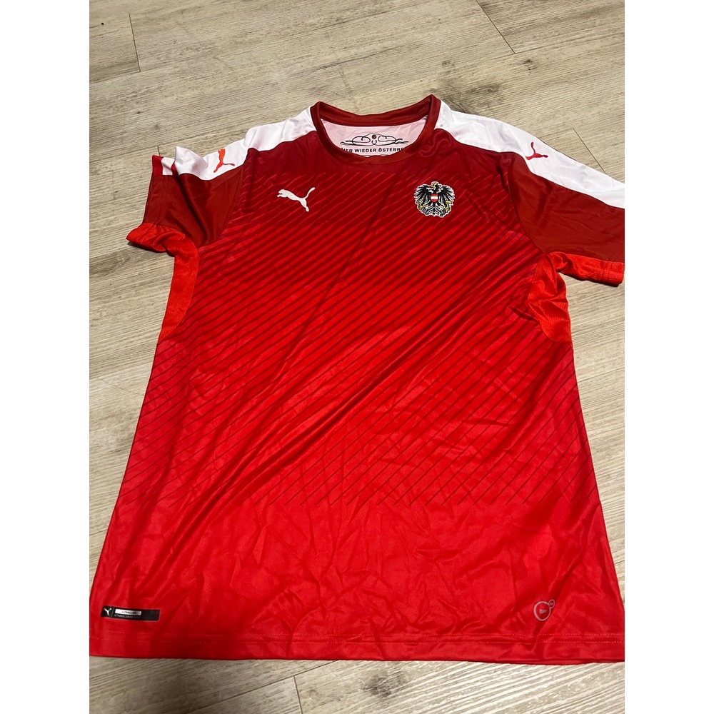 Puma Austria National Team Home Jersey Red Men Large Soccer Football Shirt
